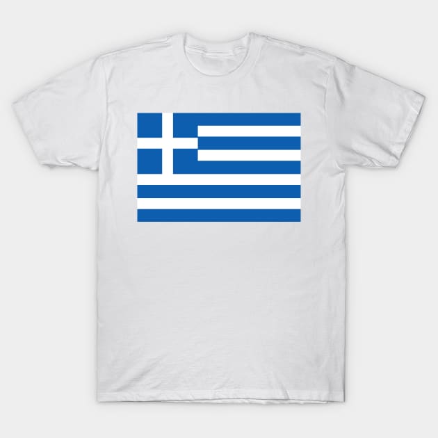 Greece National Flag T-Shirt by Culture-Factory